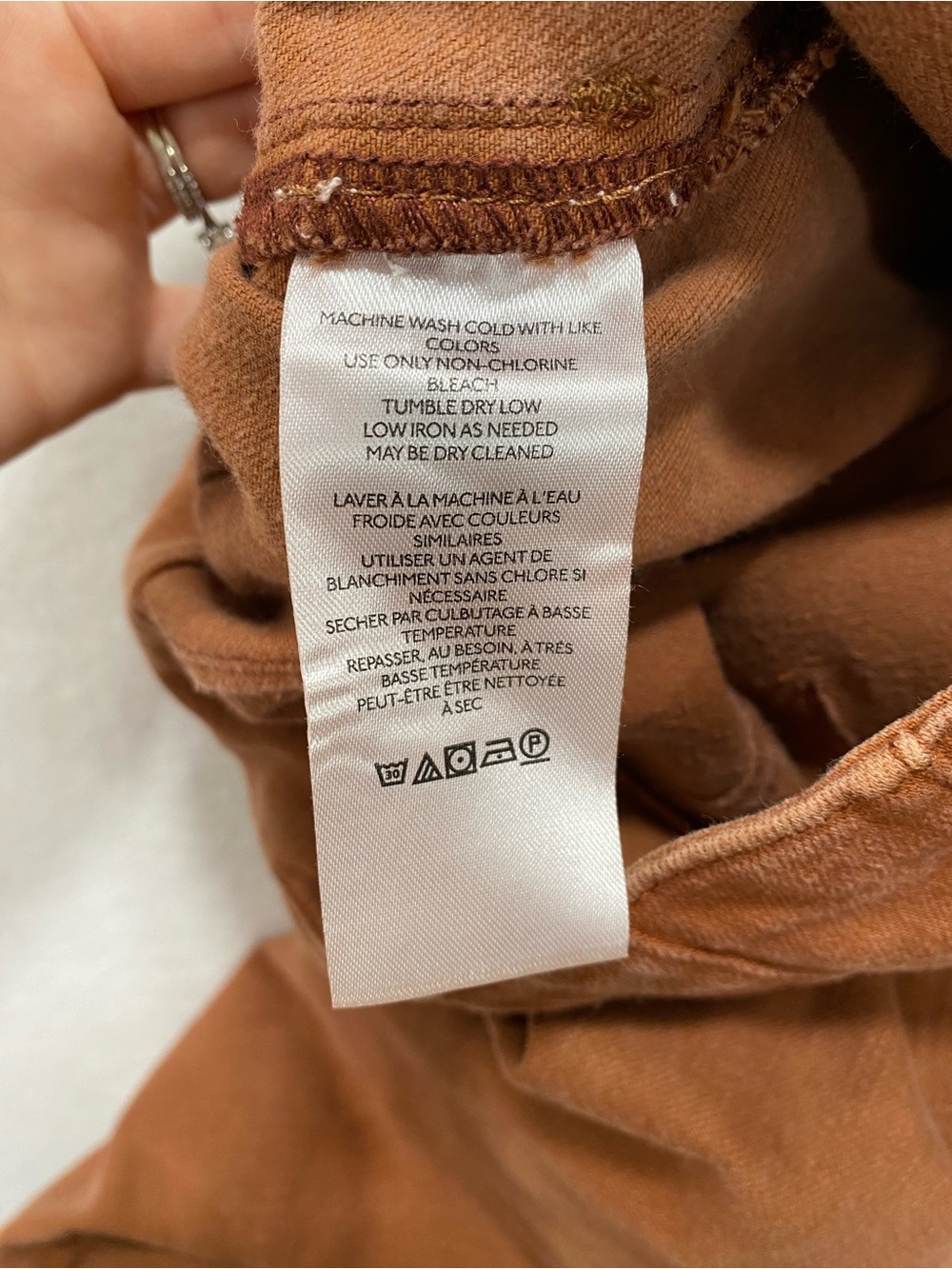 Free People We The Free Jayde High Rise Flare Jeans 29 Rust Orange Boho Hippie - Picture 9 of 12